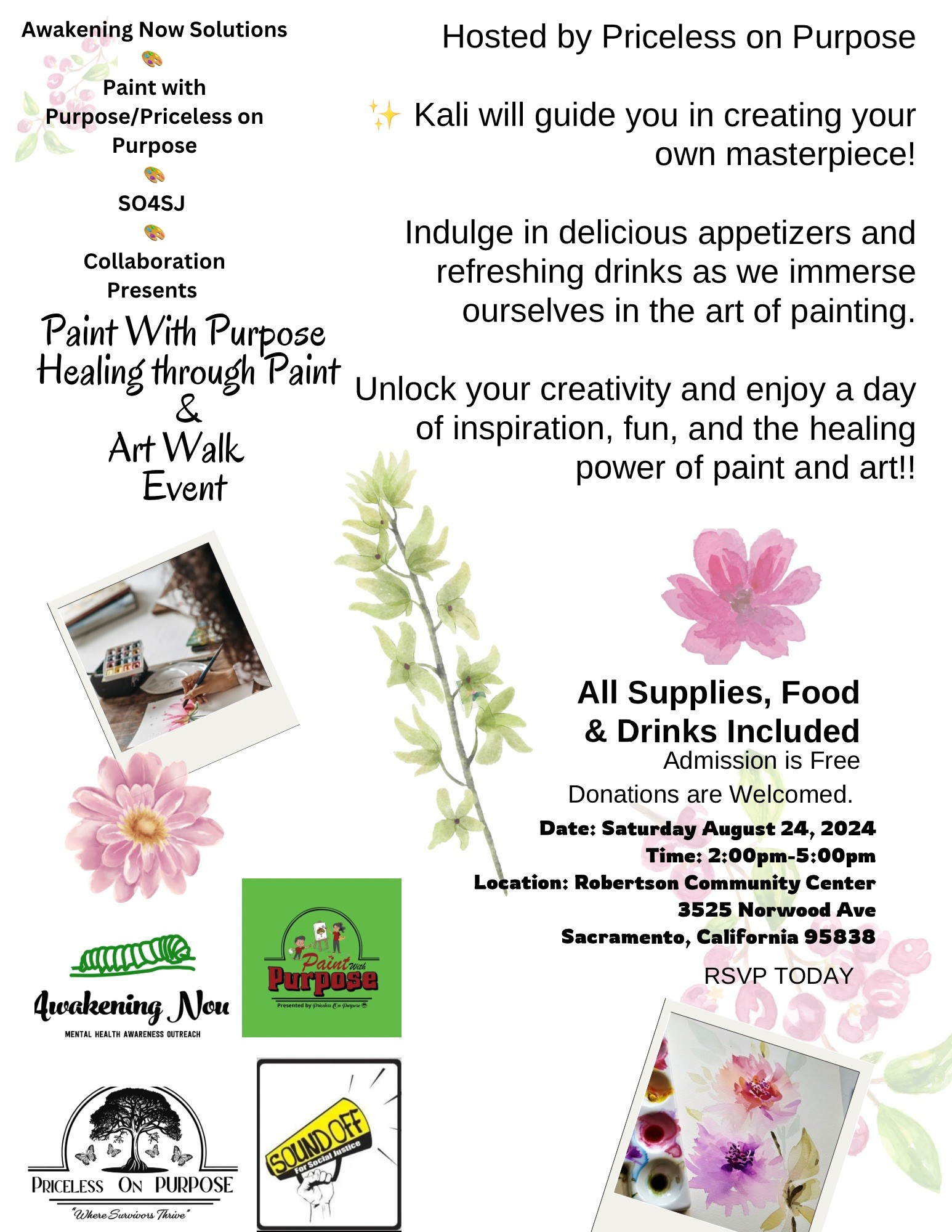 photo of awakeningNow events Healing throught paint