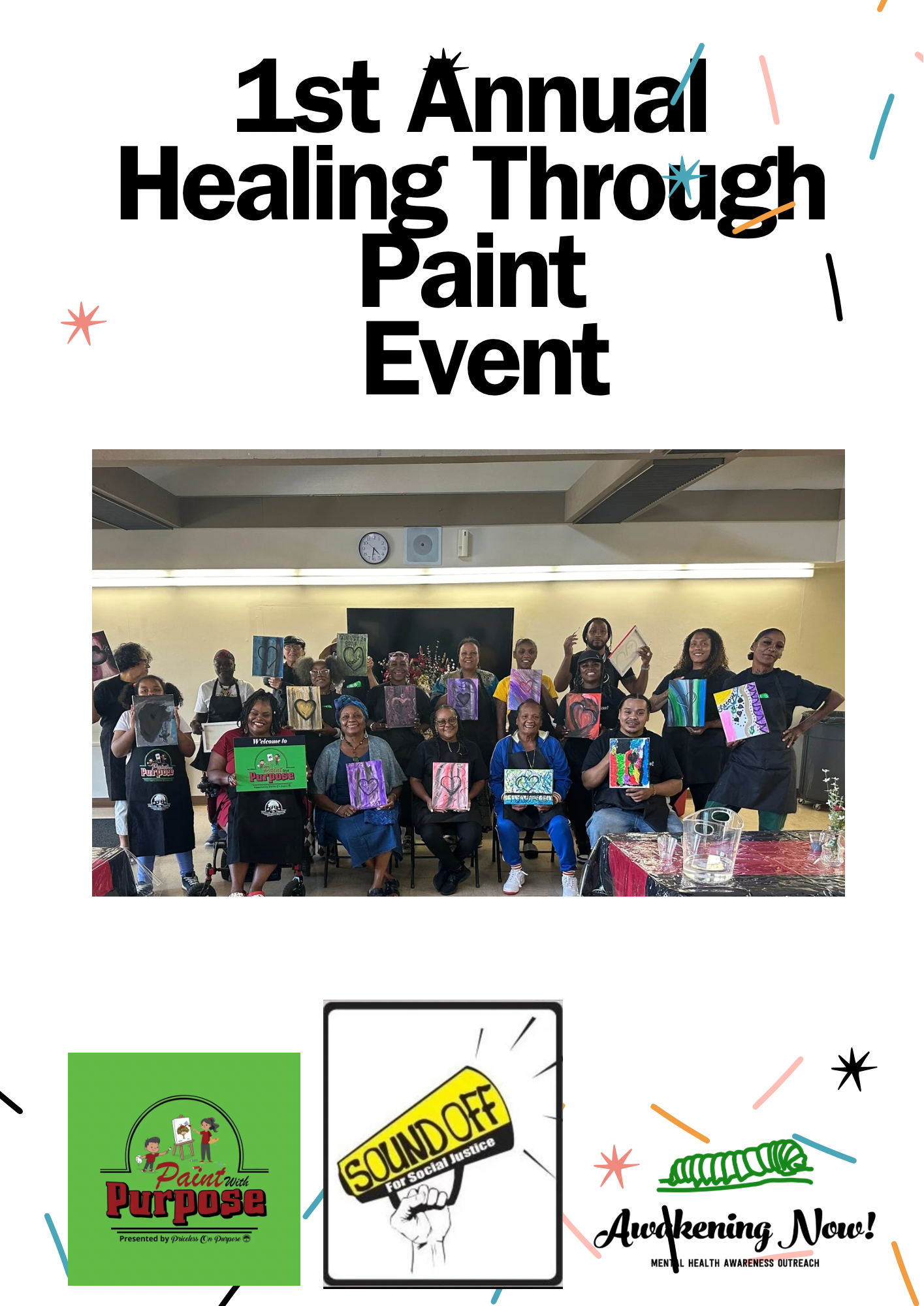 photo of awakeningNow events Healing throught paint